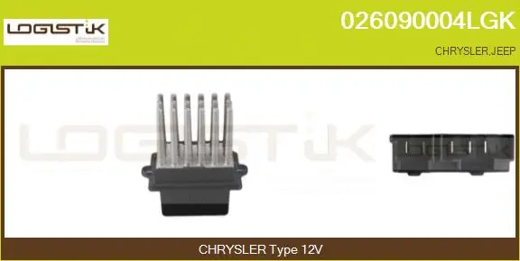 Résistance, pulseur d'air habitacle LGK 026090004LGK