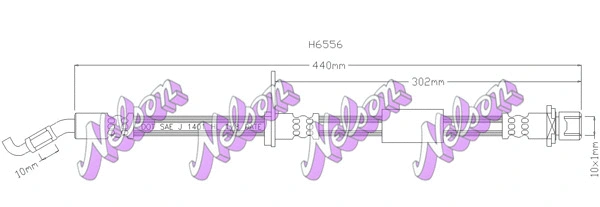 Flexible de frein KAWE H6556