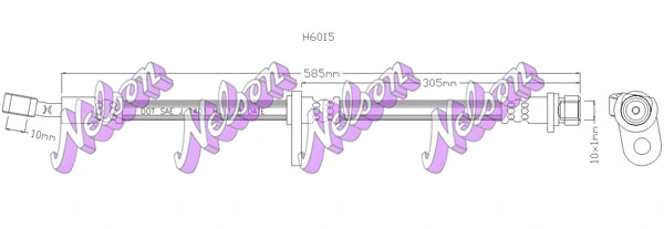 Flexible de frein KAWE H6015
