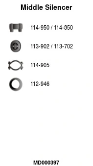 Silencieux central FA1 MD000397