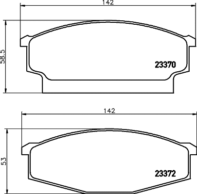 Kit de plaquettes de frein, frein à disque MINTEX MDB2305