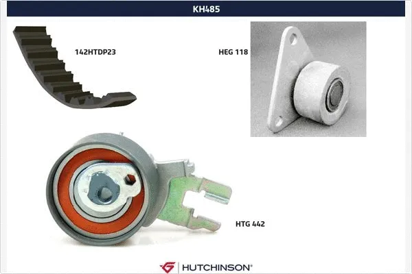 Kit de courroie crantée HUTCHINSON KH 485