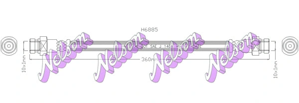 Flexible de frein KAWE H6885