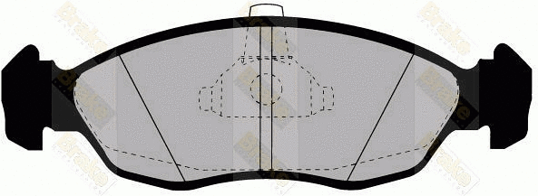 Kit de plaquettes de frein, frein à disque Brake ENGINEERING PA1166