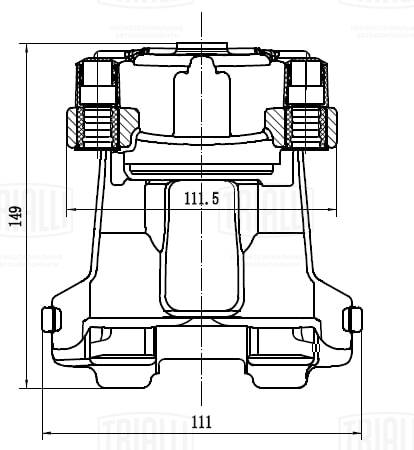 Étrier de frein TRIALLI CF 084766