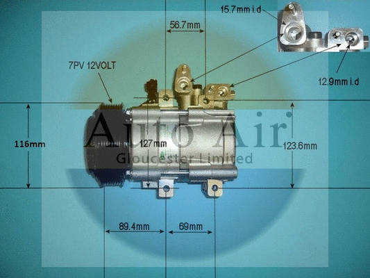 Compresseur, climatisation AUTO AIR GLOUCESTER 14-1441