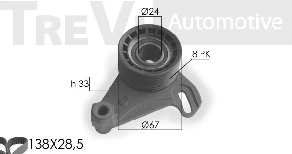 Kit de courroie crantée TREVI AUTOMOTIVE KD1084