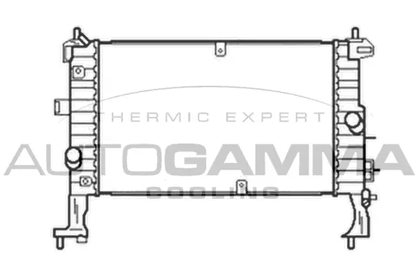 Radiateur, refroidissement du moteur AUTOGAMMA 103520