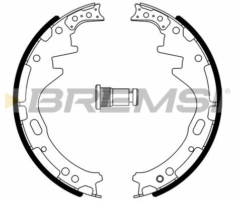Jeu de mâchoires de frein BREMSI GF0857