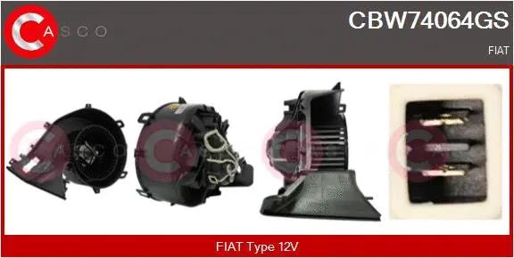 Pulseur d'air habitacle CASCO CBW74064GS