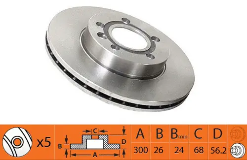 Disque de frein SB BR33143T