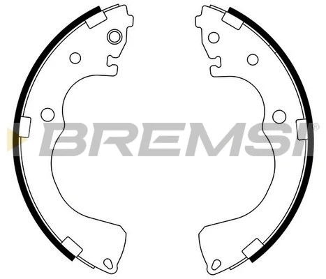 Jeu de mâchoires de frein BREMSI GF0795