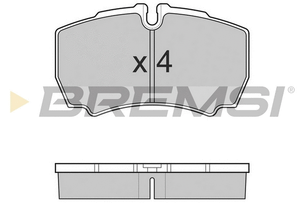 Kit de plaquettes de frein, frein à disque BREMSI BP3025TR