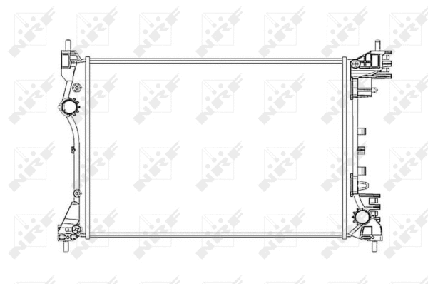 Radiateur, refroidissement du moteur NRF 53834