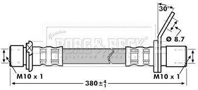 Flexible de frein BORG & BECK BBH7219
