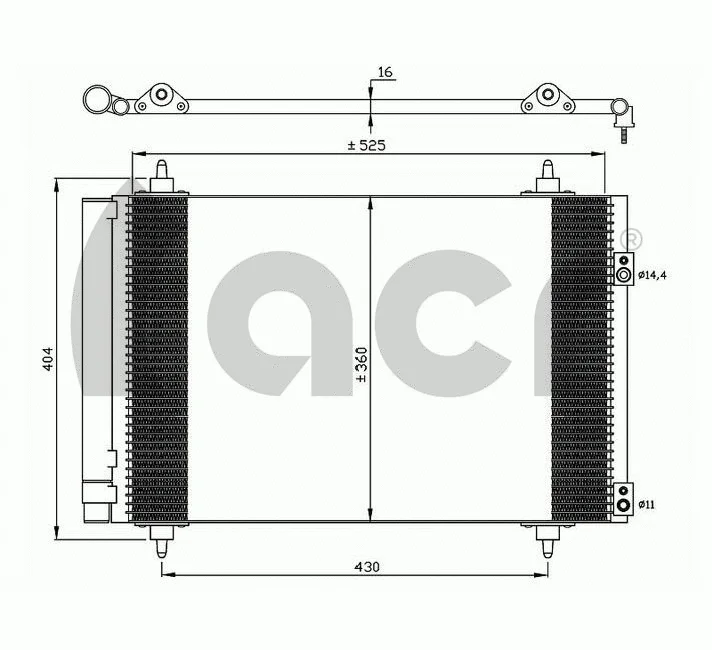 Condenseur, climatisation ACR 300635