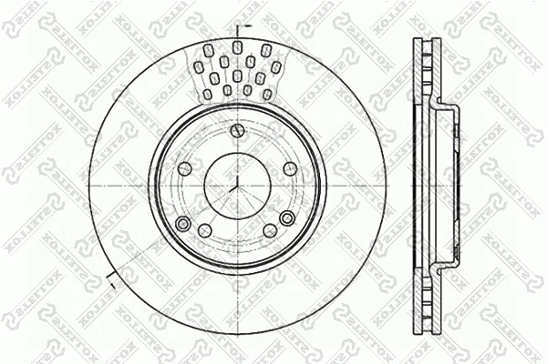 Disque de frein STELLOX 6020-3341V-SX