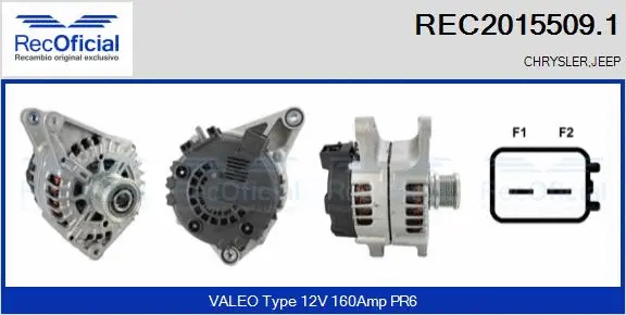 Alternateur RECOFICIAL REC2015509.1