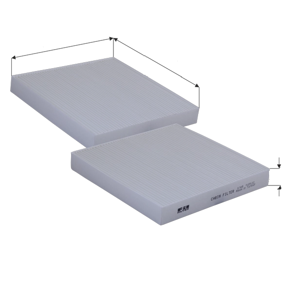 Filtre, air de l'habitacle FIL FILTER HC 7376-2