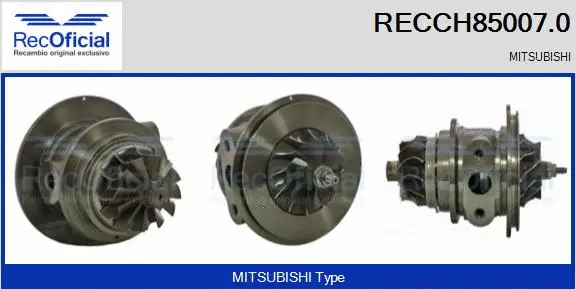 Groupe carter, turbocompresseur RECOFICIAL RECCH85007.0