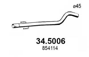 Tuyau d'échappement ASSO 34.5006