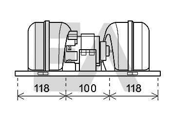 Moteur électrique, pulseur d'air habitacle EACLIMA 42A16001