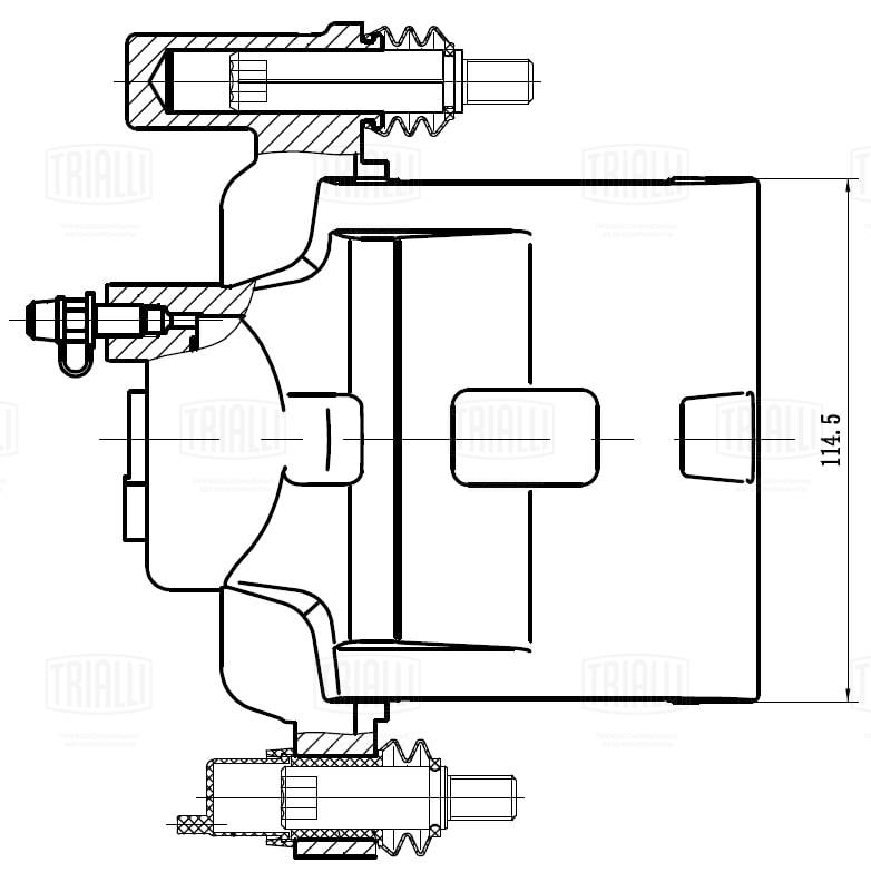Étrier de frein TRIALLI CF 012114