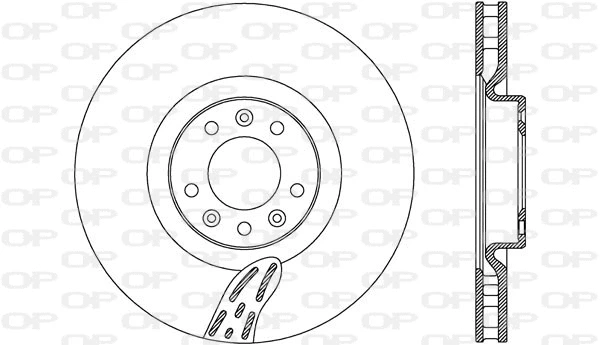 Disque de frein OPEN PARTS BDA2768.20