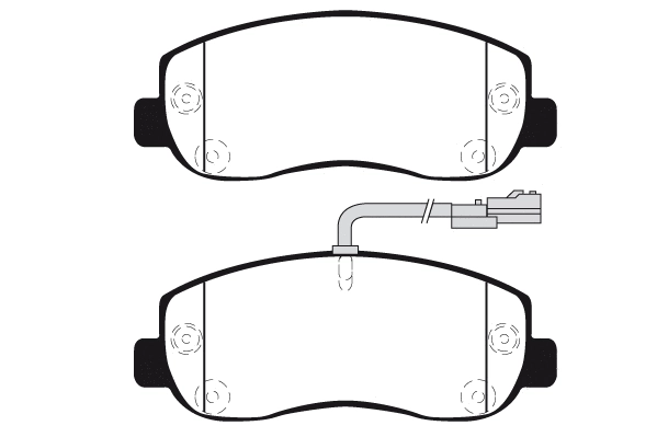 Kit de plaquettes de frein, frein à disque Technika 01838A