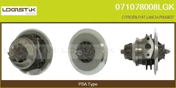 Groupe carter, turbocompresseur LGK 071078008LGK