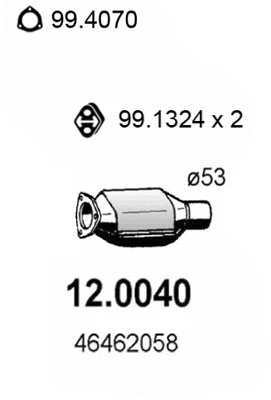 Catalyseur ASSO 12.0040