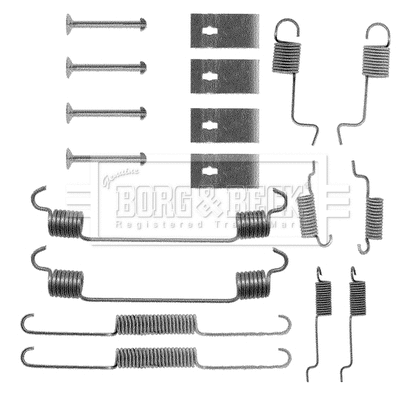 Kit d'accessoires, mâchoire de frein BORG & BECK BBK6054