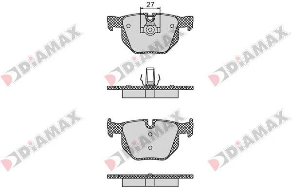 Kit de plaquettes de frein, frein à disque DIAMAX N09353