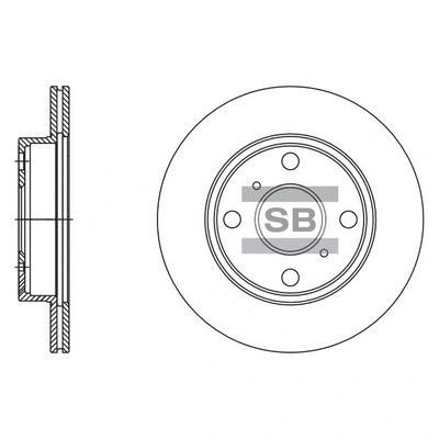 Disque de frein Hi-Q SD4086