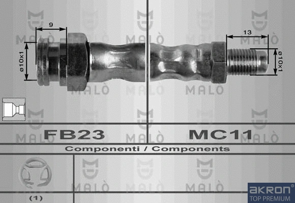 Flexible de frein AKRON-MALÒ 8489