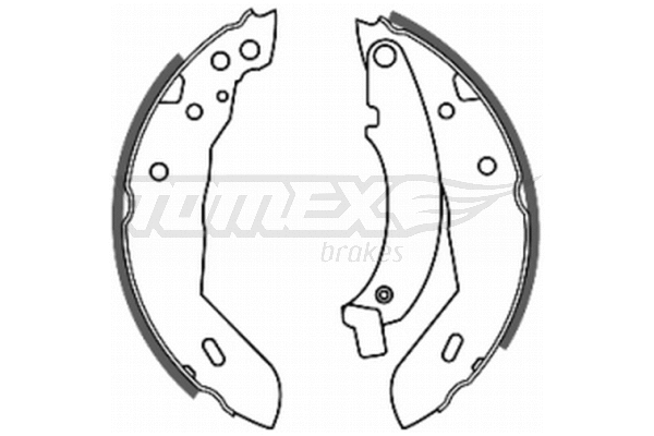 Jeu de mâchoires de frein TOMEX Brakes TX 20-40