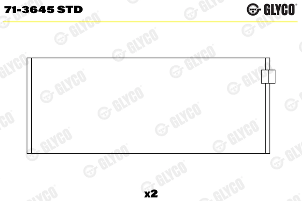 Coussinet de tête de bielle GLYCO 71-3645 STD