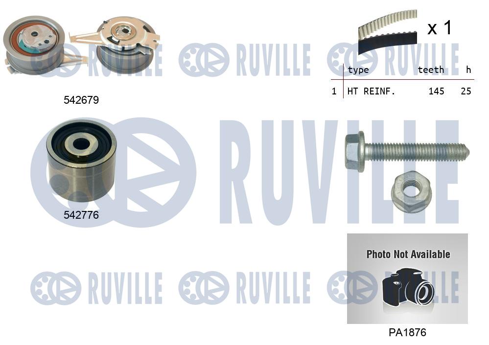 Pompe à eau + kit de courroie crantée RUVILLE 5503913