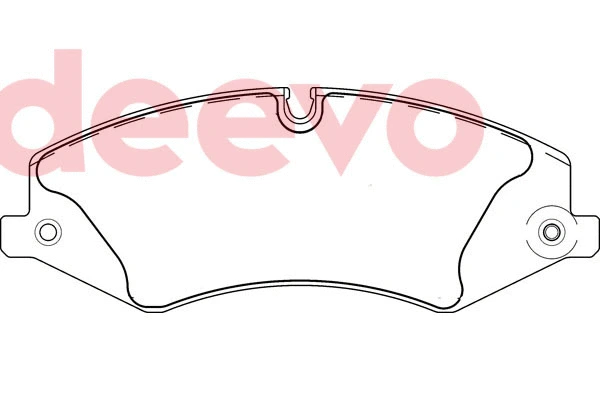 Kit de plaquettes de frein, frein à disque DEEVO BP80740