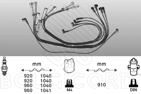 Kit de câbles d'allumage EFI AUTOMOTIVE 7164