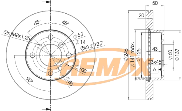 Disque de frein FREMAX BD-4801