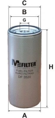 Filtre à carburant MFILTER DF 3520