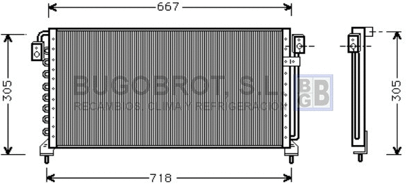 Condenseur, climatisation BUGOBROT 62-SU5028