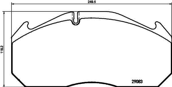 Kit de plaquettes de frein, frein à disque DON CVP126K