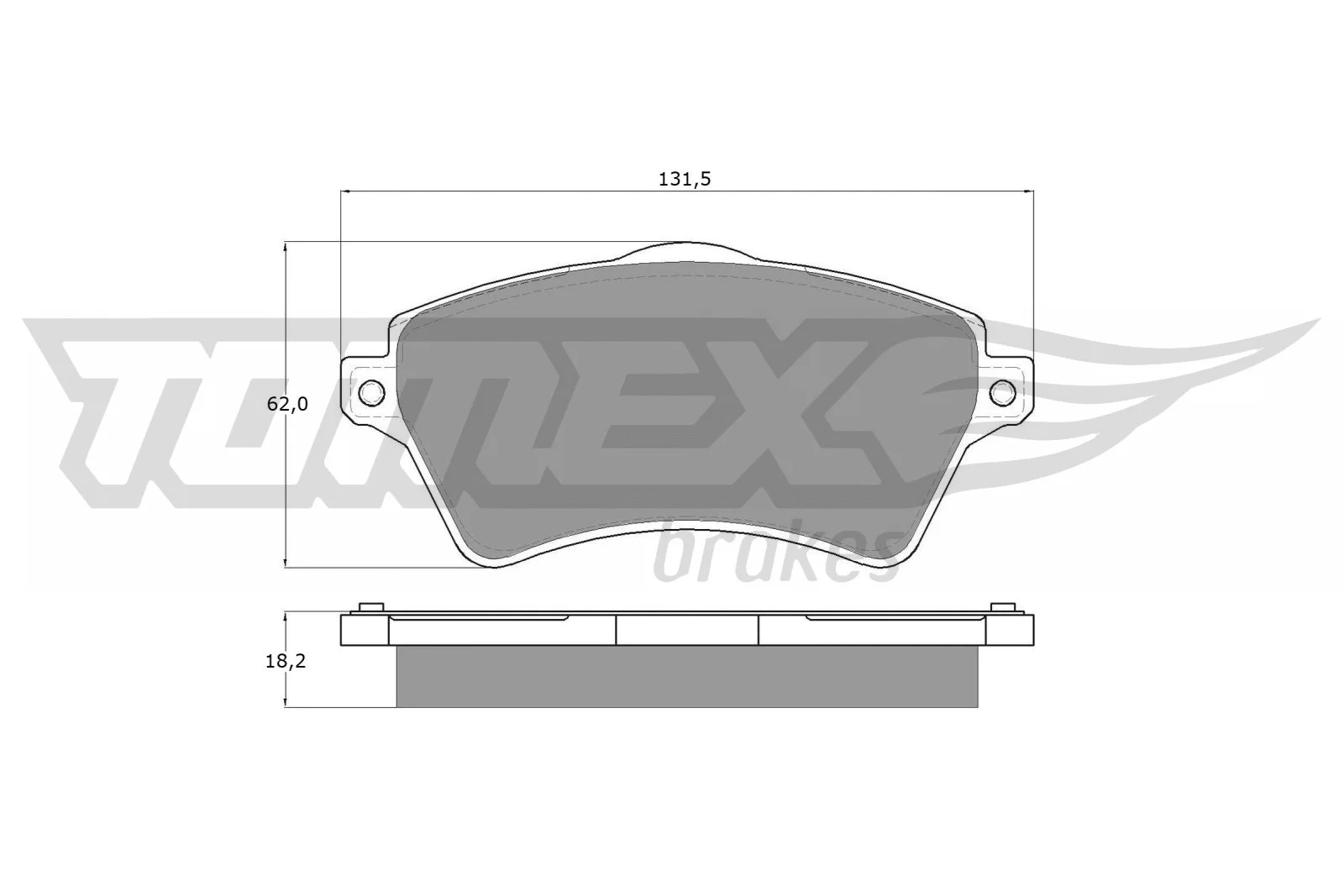 Kit de plaquettes de frein, frein à disque TOMEX Brakes TX 15-39