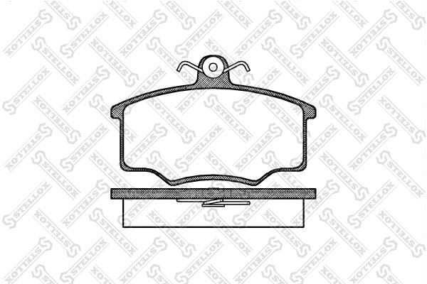 Kit de plaquettes de frein, frein à disque STELLOX 057 000-SX