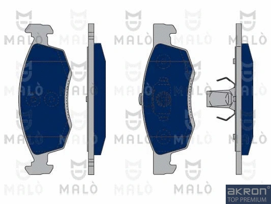 Kit de plaquettes de frein, frein à disque AKRON-MALÒ 1050071