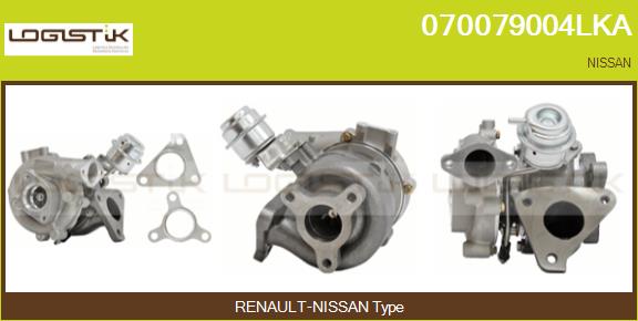 Turbocompresseur, suralimentation LGK 070079004LKA