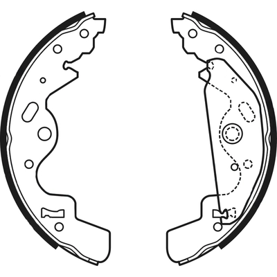 Jeu de mâchoires de frein ABTEX ABS4076