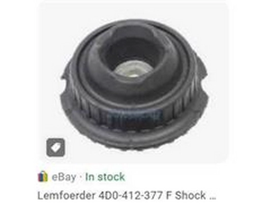 Coupelle de suspension ZPY 4D0 412 377F